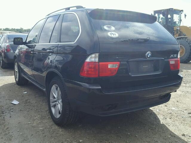 5UXFB53505LV12032 - 2005 BMW X5 4.4I BLACK photo 3