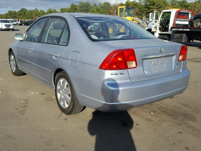 2HGES26872H603147 - 2002 HONDA CIVIC EX GRAY photo 3