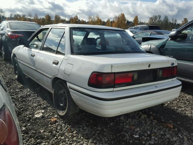 3FAPP13J4PR164629 - 1993 FORD ESCORT LX WHITE photo 3