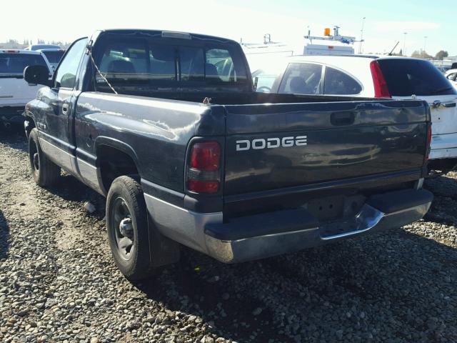 1B7HC16XXYS590146 - 2000 DODGE RAM 1500 BLACK photo 3