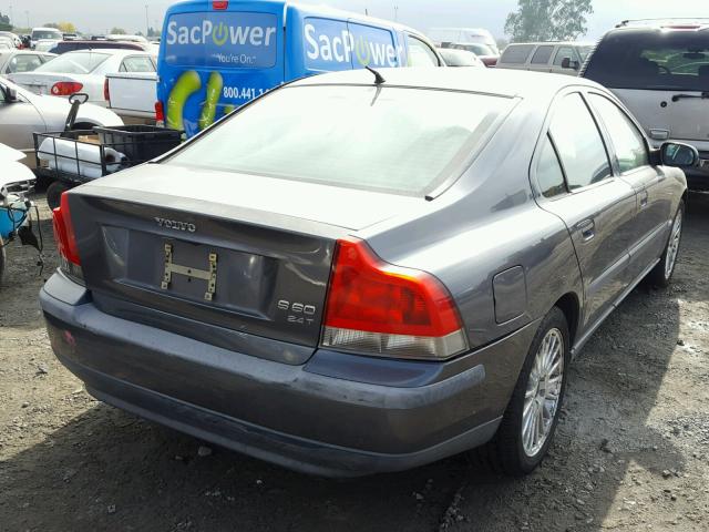 YV1RS58D832255813 - 2003 VOLVO S60 GRAY photo 4