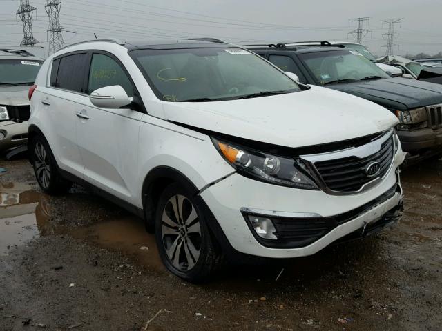 KNDPC3A23B7105844 - 2011 KIA SPORTAGE E WHITE photo 1