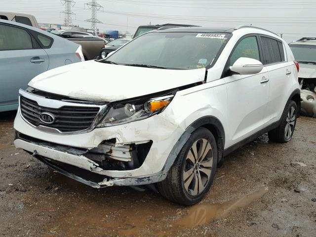 KNDPC3A23B7105844 - 2011 KIA SPORTAGE E WHITE photo 2