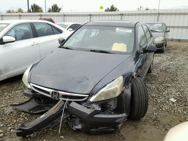 1HGCM66316A025810 - 2006 HONDA ACCORD LX BLUE photo 2