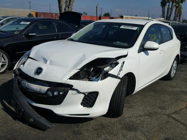 JM1BL1LP5D1782519 - 2013 MAZDA 3 I WHITE photo 2