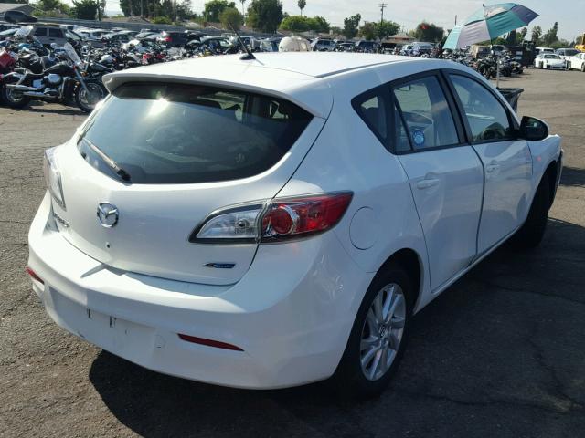 JM1BL1LP5D1782519 - 2013 MAZDA 3 I WHITE photo 4