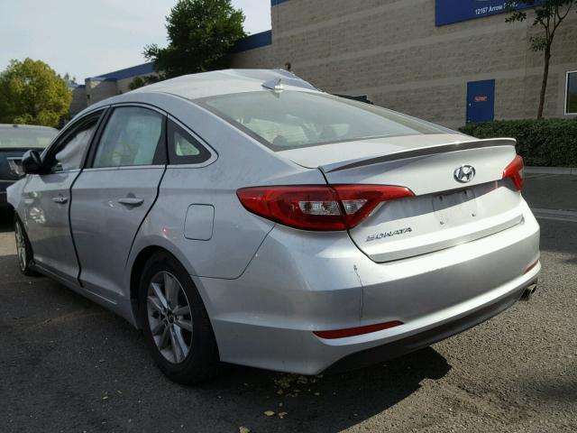 5NPE24AF9HH521775 - 2017 HYUNDAI SONATA SE SILVER photo 3