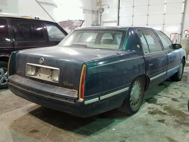 1G6KD54Y9VU289196 - 1997 CADILLAC DEVILLE GREEN photo 4