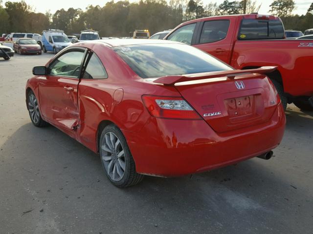 2HGFG2A50BH700225 - 2011 HONDA CIVIC SI RED photo 3