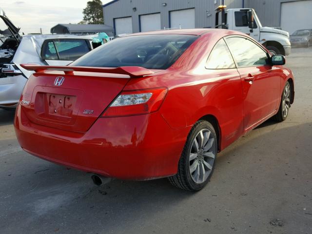 2HGFG2A50BH700225 - 2011 HONDA CIVIC SI RED photo 4