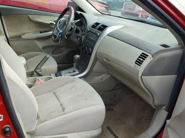 JTDBU4EE3AJ057006 - 2010 TOYOTA COROLLA BA RED photo 5