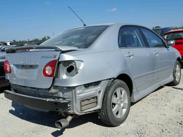 1NXBR32E17Z837489 - 2007 TOYOTA COROLLA CE SILVER photo 4