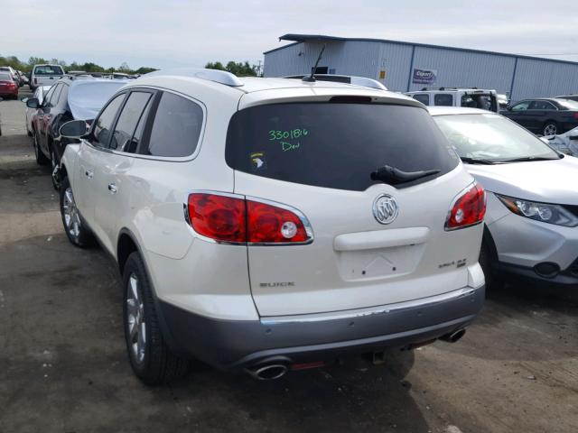 5GALVBED6AJ103037 - 2010 BUICK ENCLAVE CX WHITE photo 3