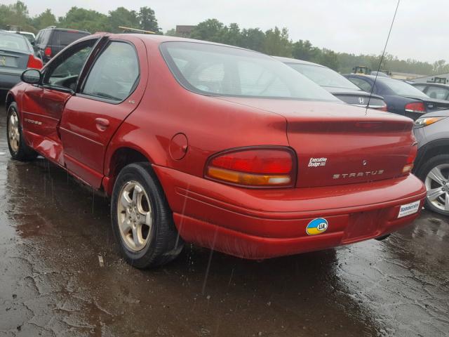 1B3EJ56H9YN245182 - 2000 DODGE STRATUS ES RED photo 3