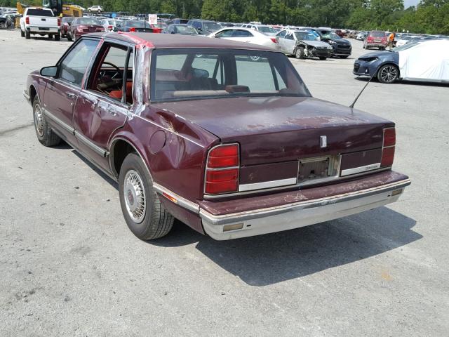 1G3HN54C8KW371428 - 1989 OLDSMOBILE DELTA 88 R BURGUNDY photo 3