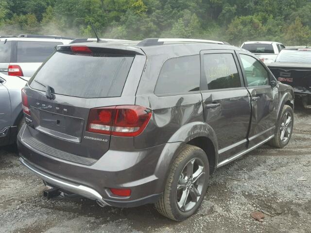 3C4PDDGG6HT555076 - 2017 DODGE JOURNEY CR GRAY photo 4