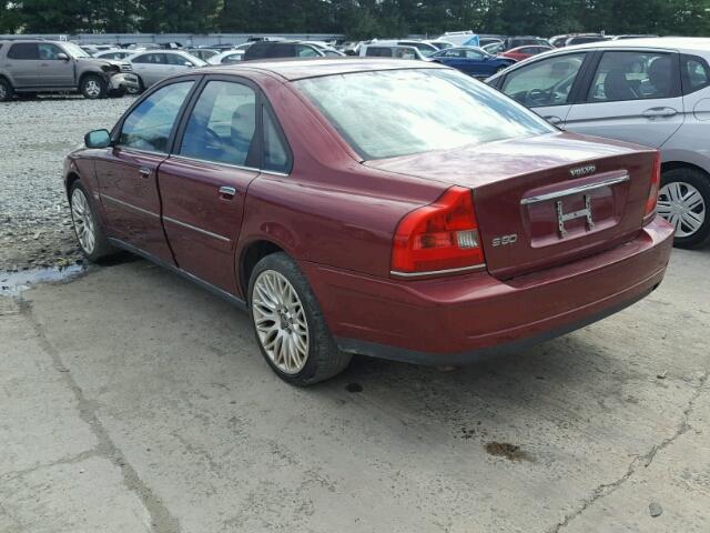 YV1TS592661431576 - 2006 VOLVO S80 2.5T RED photo 3