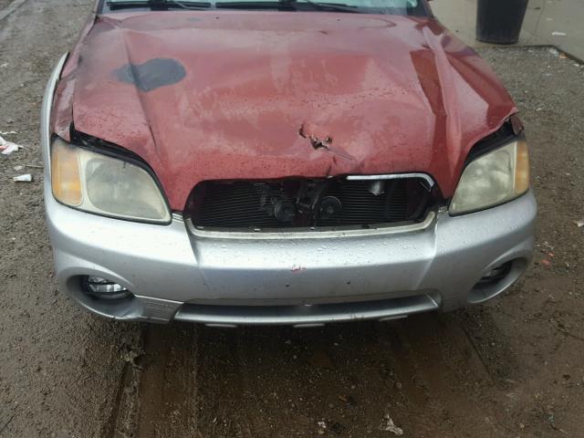 4S4BT62C137113005 - 2003 SUBARU BAJA SPORT BURGUNDY photo 7