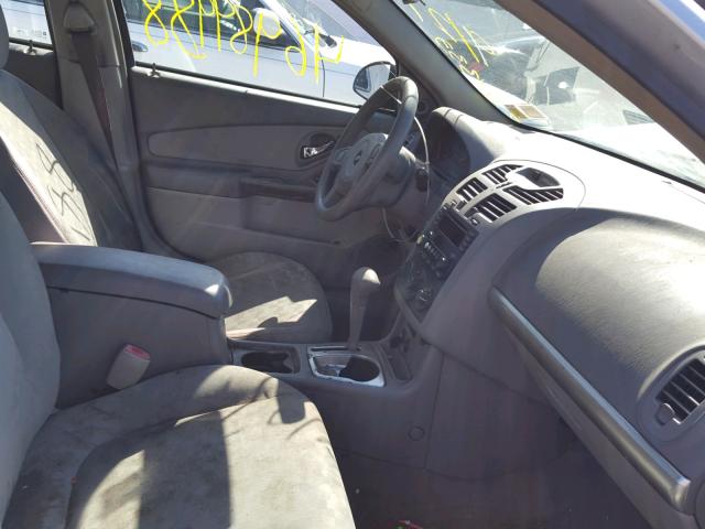 1G1ZT54825F224637 - 2005 CHEVROLET MALIBU LS ნაცრისფერი ფოტო 5