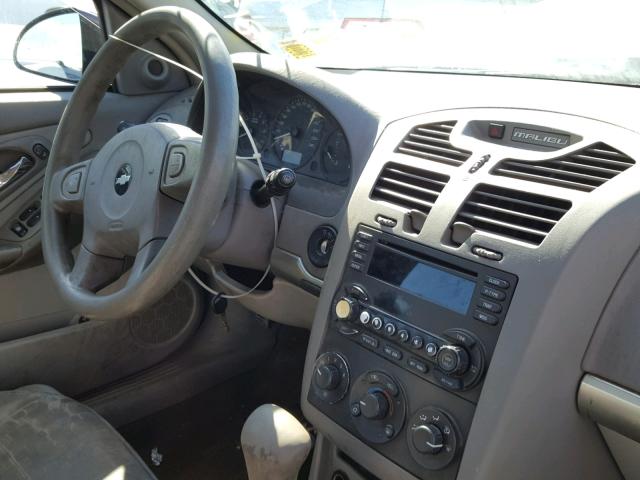 1G1ZT54825F224637 - 2005 CHEVROLET MALIBU LS ნაცრისფერი ფოტო 9