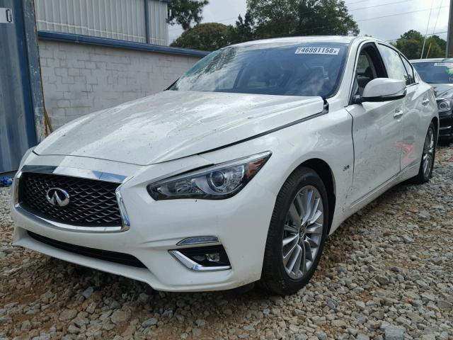 JN1EV7AP9JM592152 - 2018 INFINITI Q50 LUXE WHITE photo 2