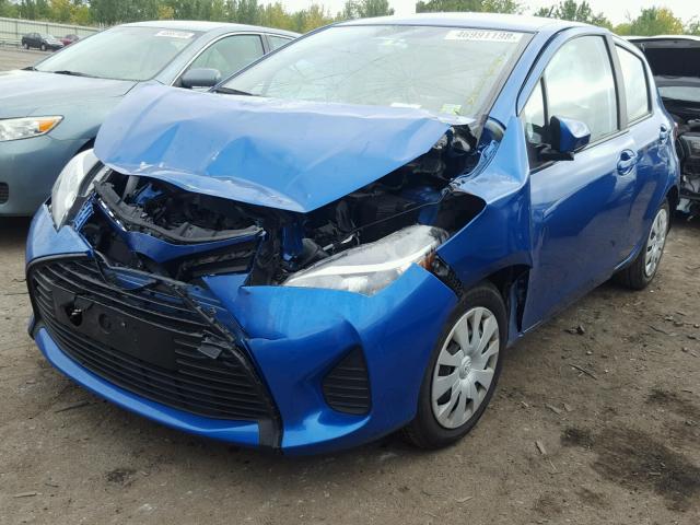 VNKKTUD39GA063590 - 2016 TOYOTA YARIS L BLUE photo 2