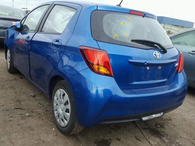 VNKKTUD39GA063590 - 2016 TOYOTA YARIS L BLUE photo 3