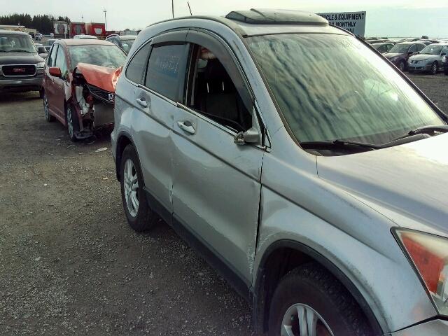 5J6RE4H76AL807313 - 2010 HONDA CR-V EXL SILVER photo 9