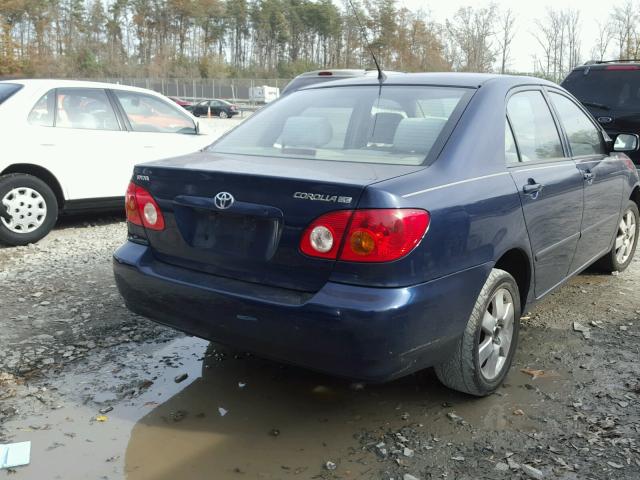 2T1BR32E83C065262 - 2003 TOYOTA COROLLA CE BLUE photo 4