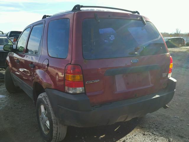 1FMYU921X4DA05881 - 2004 FORD ESCAPE XLS RED photo 3