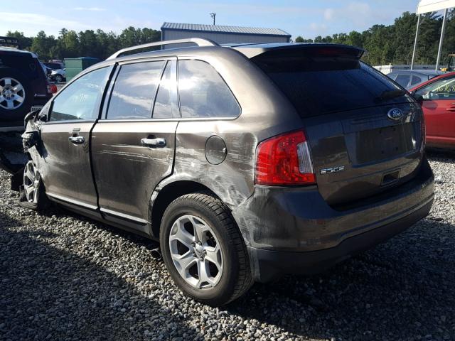 2FMDK3JC7BBA91206 - 2011 FORD EDGE SEL GRAY photo 3