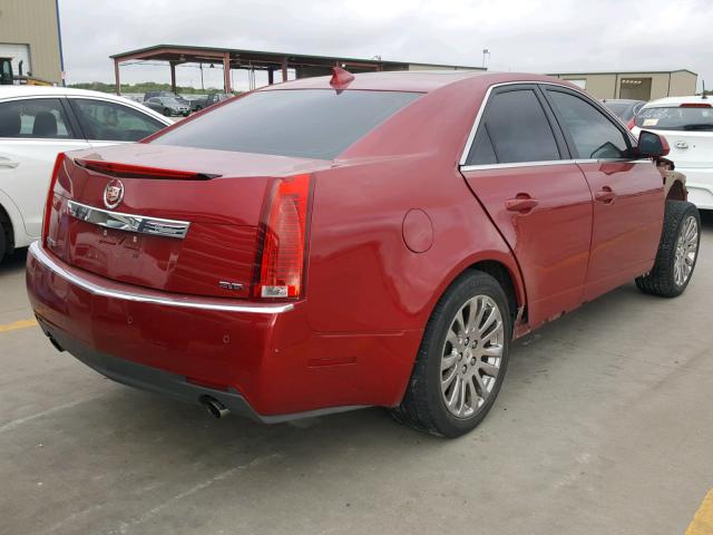 1G6DP5E34C0140721 - 2012 CADILLAC CTS PREMIU MAROON photo 4