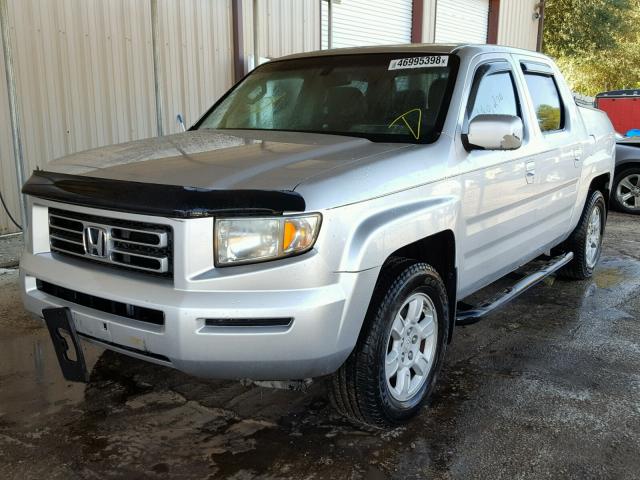 2HJYK16516H533965 - 2006 HONDA RIDGELINE SILVER photo 2