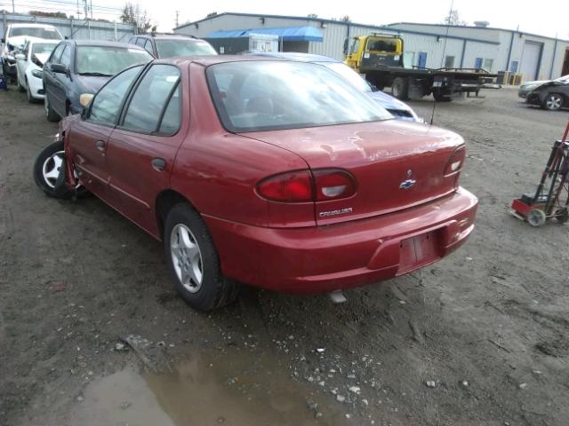 1G1JC5242Y7431170 - 2000 CHEVROLET CAVALIER RED photo 3