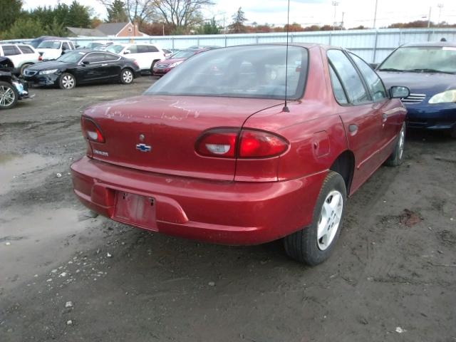 1G1JC5242Y7431170 - 2000 CHEVROLET CAVALIER RED photo 4