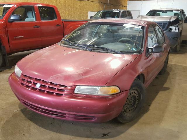 1P3EJ46C5TN287242 - 1996 PLYMOUTH BREEZE RED photo 2
