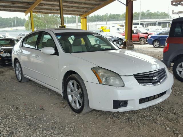 1N4BA41E27C821283 - 2007 NISSAN MAXIMA SE WHITE photo 1