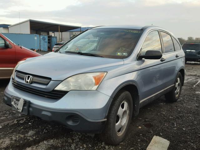 5J6RE48338L004899 - 2008 HONDA CR-V LX BLUE photo 2