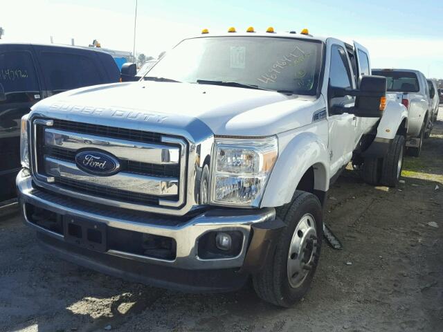 1FT8W4DT1FEB93980 - 2015 FORD F450 SUPER WHITE photo 2