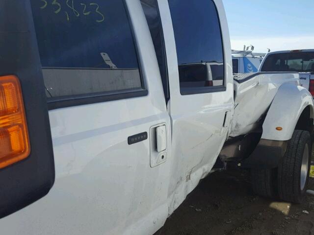 1FT8W4DT1FEB93980 - 2015 FORD F450 SUPER WHITE photo 9