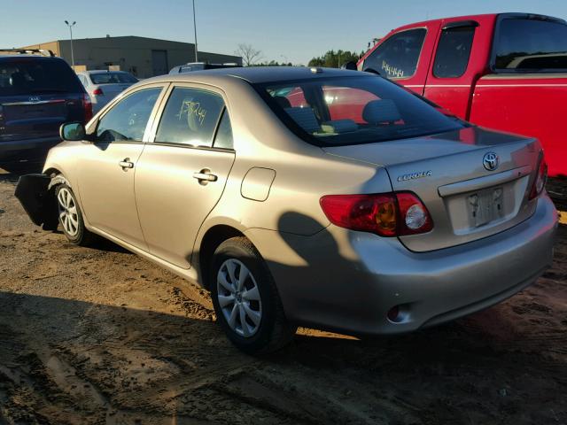 1NXBU40E79Z049231 - 2009 TOYOTA COROLLA BA TAN photo 3