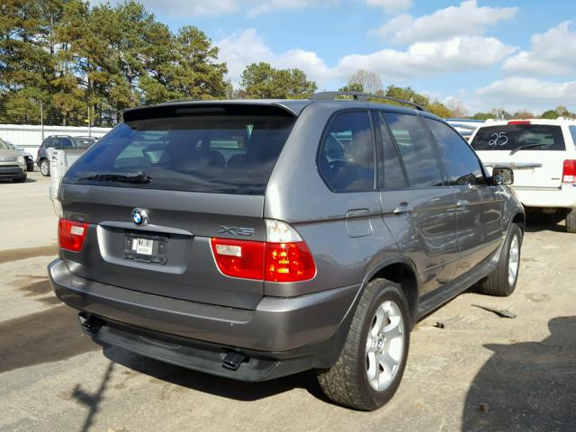 5UXFA13506LY38118 - 2006 BMW X5 3.0I CHARCOAL photo 4