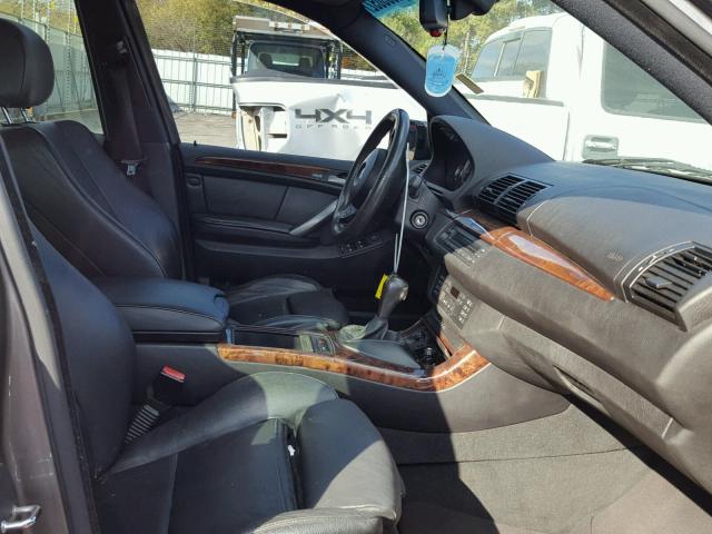 5UXFA13506LY38118 - 2006 BMW X5 3.0I CHARCOAL photo 5