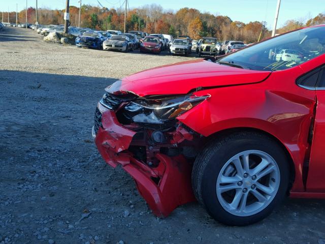 1G1BE5SM2G7311382 - 2016 CHEVROLET CRUZE LT RED photo 9