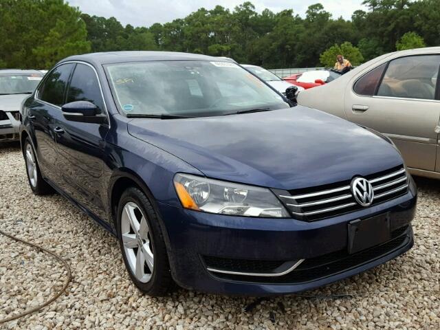 1VWBH7A33DC054056 - 2013 VOLKSWAGEN PASSAT SE BLUE photo 1