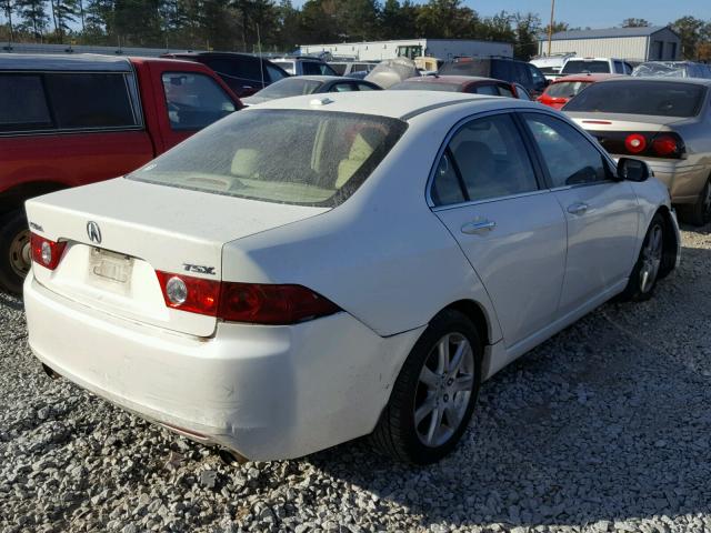 JH4CL96955C035667 - 2005 ACURA TSX WHITE photo 4