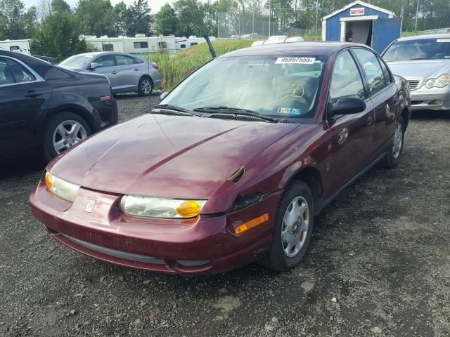 1G8ZH52872Z303091 - 2002 SATURN SL1 MAROON photo 2