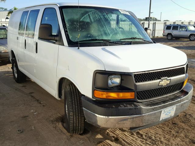 1GCWGFCA1D1149496 - 2013 CHEVROLET EXPRESS G2 WHITE photo 1