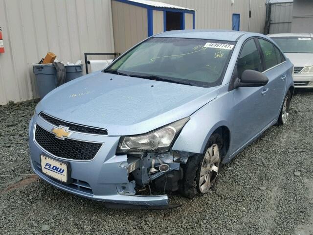 1G1PC5SH5C7126221 - 2012 CHEVROLET CRUZE LS BLUE photo 2