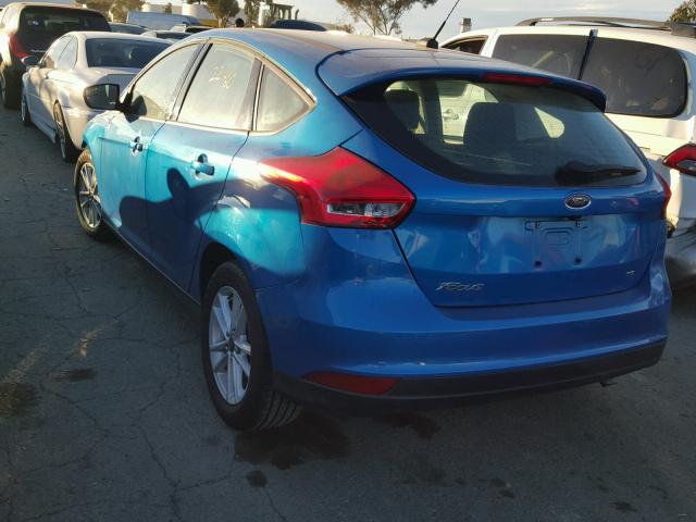 1FADP3K27FL222013 - 2015 FORD FOCUS SE BLUE photo 3